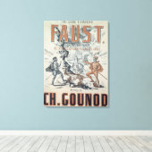 Poster adverteren "Faust" Canvas Afdruk (Insitu (Houten vloer))