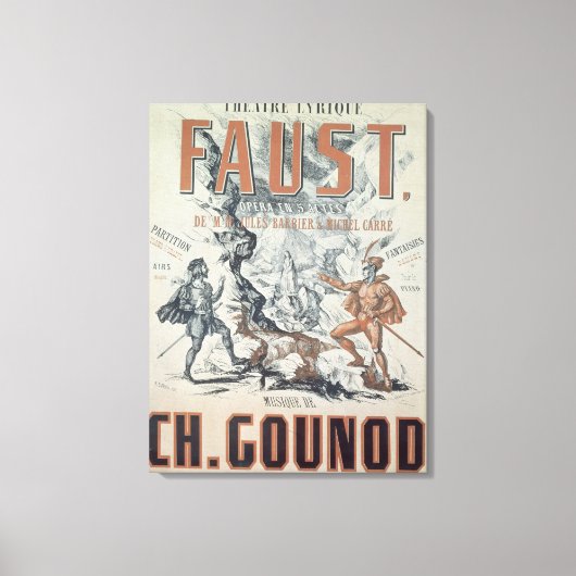 Poster adverteren "Faust" Canvas Afdruk (Voorkant)