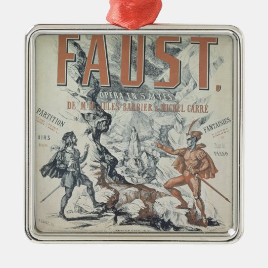 Poster adverteren "Faust" Metalen Ornament (Voorkant)
