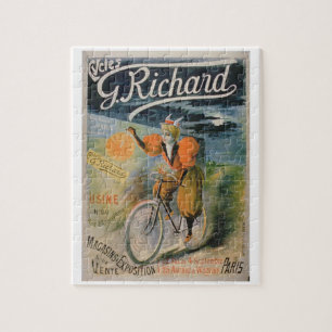 Poster adverteren 'G. Richard Cycles', Parijs (kol Legpuzzel