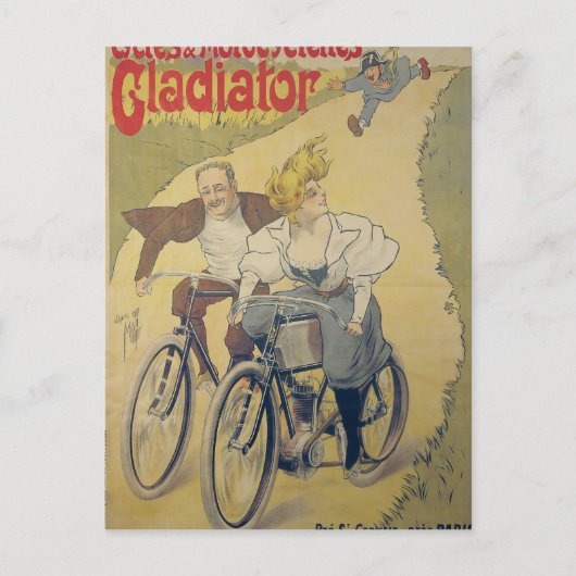 Poster adverteren Gladiatorfietsen Briefkaart (Voorkant)