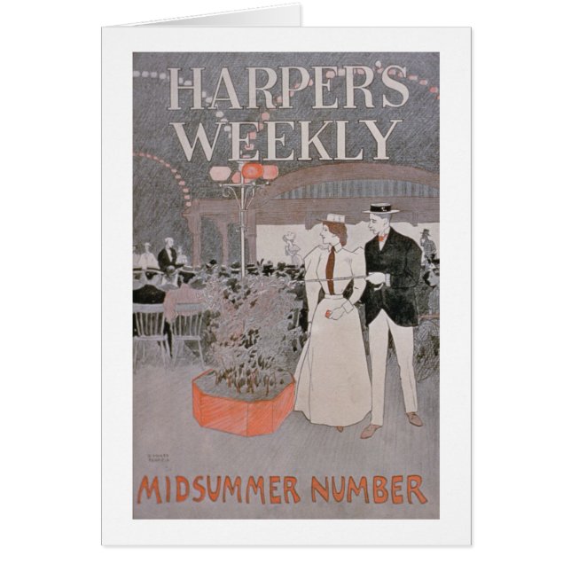 Poster adverteren 'Harper's Weekly', Midzomer Nu (Voorkant)