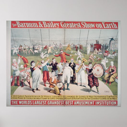 Poster adverteren het Barnum (Voorkant)