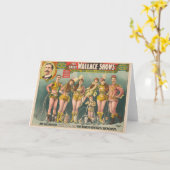 Poster Adverteren het grote Wallace Shows Circus Kaart (Gele Bloem)