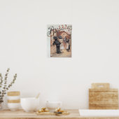 Poster adverteren het tijdschrift "Bubbles" (Keuken)