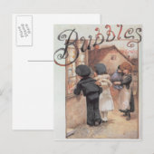 Poster adverteren het tijdschrift "Bubbles" Briefkaart (Voorkant / Achterkant)