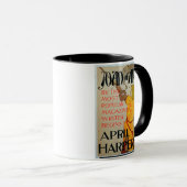 Poster adverteren "Joan of Arc" in april Harper Mok (Voorkant rechts)