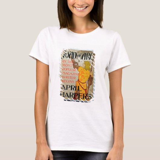 Poster adverteren "Joan of Arc" in April Harper's T-shirt (Voorkant)