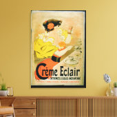 Poster adverteren 'Kreme Eclair Instant Dessert' Canvas Afdruk (Insitu (Woonkamer))