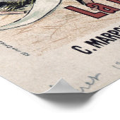 Poster adverteren "La Terre" door Emile Zola, 1889 (Hoek)