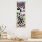 Poster adverteren "La Terre" door Emile Zola, 1889 (Keuken)