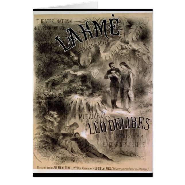 Poster adverteren "Lakme" (Voorkant)