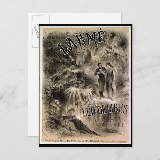 Poster adverteren "Lakme" Briefkaart (Voorkant / Achterkant)