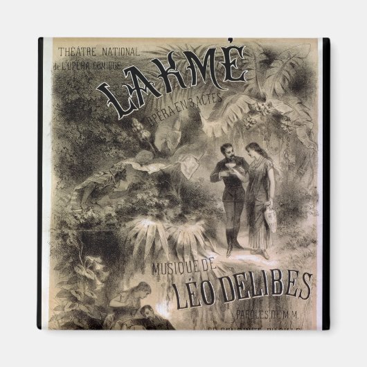 Poster adverteren "Lakme" Magneet (Voorkant)