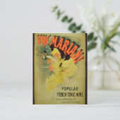 Poster adverteren "Mariani Wine, Popular French T Briefkaart (Staand voorkant)