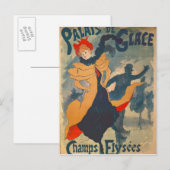 Poster adverteren Palais de Glace Briefkaart (Voorkant / Achterkant)
