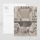 Poster adverteren prestaties briefkaart (Voorkant / Achterkant)