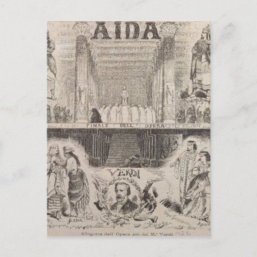Poster adverteren prestaties briefkaart (Voorkant)