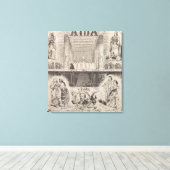 Poster adverteren prestaties canvas afdruk (Insitu (Houten vloer))