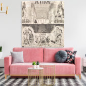 Poster adverteren prestaties canvas afdruk (Insitu (Woonkamer))
