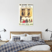 Poster adverteren psychisch gedrag canvas afdruk (Insitu (Slaapkamer))