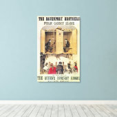 Poster adverteren psychisch gedrag canvas afdruk (Insitu (Houten vloer))