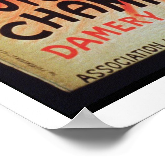 Poster adverteren "Pur Champagne" uit Damery, E (Hoek)