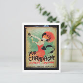 Poster adverteren "Pur Champagne" uit Damery, E Briefkaart (Staand voorkant)