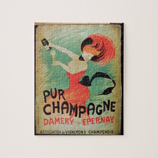 Poster adverteren "Pur Champagne" uit Damery, E Legpuzzel (Verticaal)