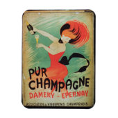Poster adverteren "Pur Champagne" uit Damery, E Magneet (Verticaal)