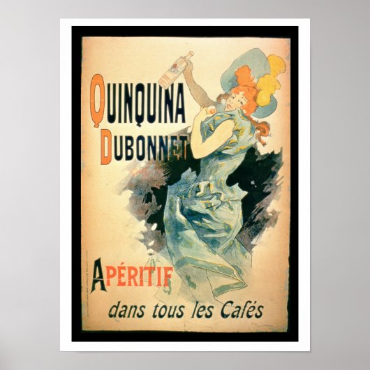 Poster adverteren "Quinquina" door Dubonnet (kleur (Voorkant)