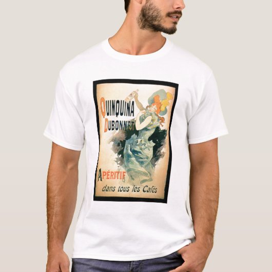 Poster adverteren "Quinquina" door Dubonnet (kleur T-shirt (Voorkant)