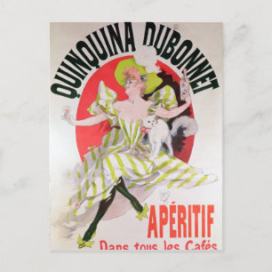Poster adverteren Quinquina Dubonnet" Briefkaart