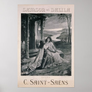 Poster adverteren "Samson en Dalila"