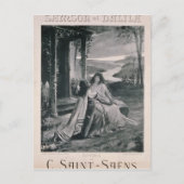 Poster adverteren "Samson en Dalila" Briefkaart (Voorkant)