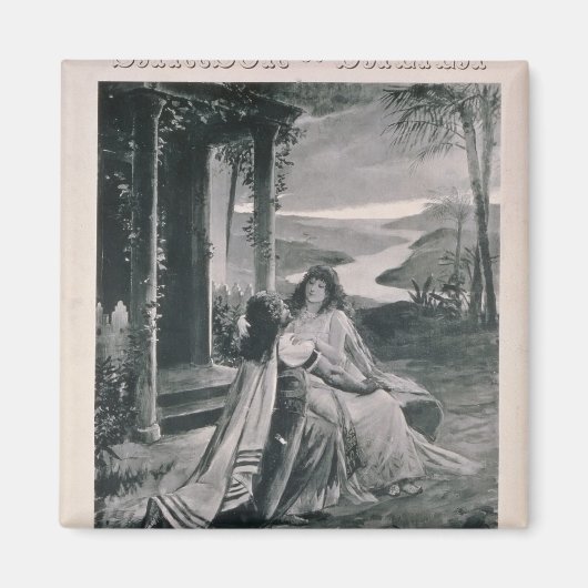 Poster adverteren "Samson en Dalila" Magneet (Voorkant)