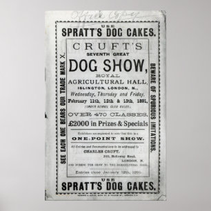 Poster adverteren Show van de hond van Cruft