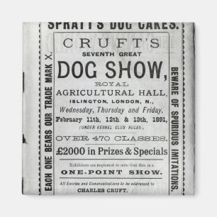 Poster adverteren Show van de hond van Cruft Magneet