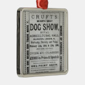 Poster adverteren Show van de hond van Cruft Metalen Ornament (Rechts)