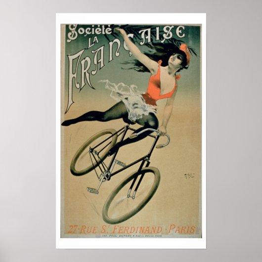 Poster adverteren "Societe La Francaise", Parijs ( (Voorkant)