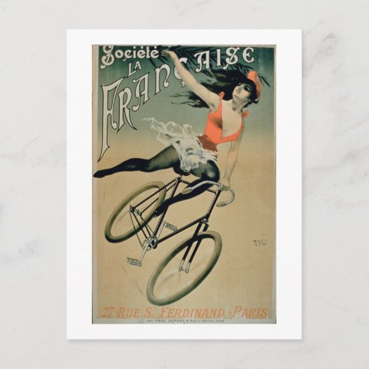 Poster adverteren "Societe La Francaise", Parijs ( Briefkaart (Voorkant)