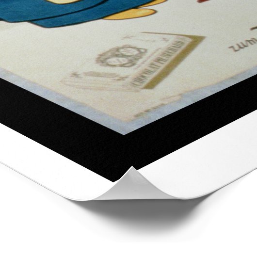 Poster adverteren "Suchard Chocolate" (kleur verli (Hoek)