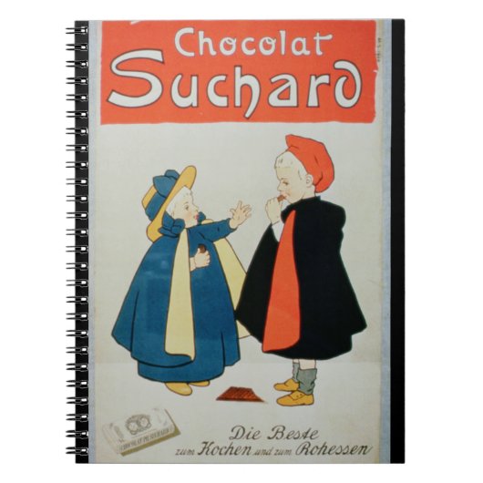 Poster adverteren "Suchard Chocolate" (kleur verli Notitieboek (Voorkant)
