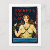 Poster adverteren 'Tar Soap' van de Verpakker (kle Briefkaart (Voorkant)