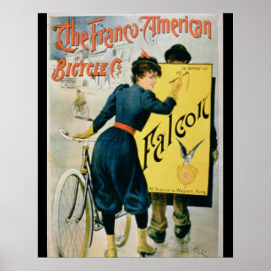Poster adverteren "The Franco-American Bicycle Co