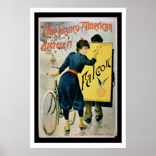 Poster adverteren "The Franco-American Bicycle Co (Voorkant)