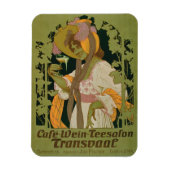 Poster adverteren "Transvaal" een koffie, wijn en Magneet (Verticaal)