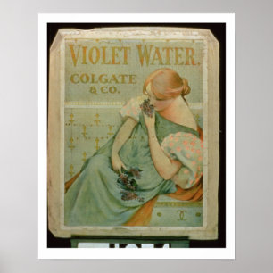 Poster adverteren "Violet Water" door Colgate & Co