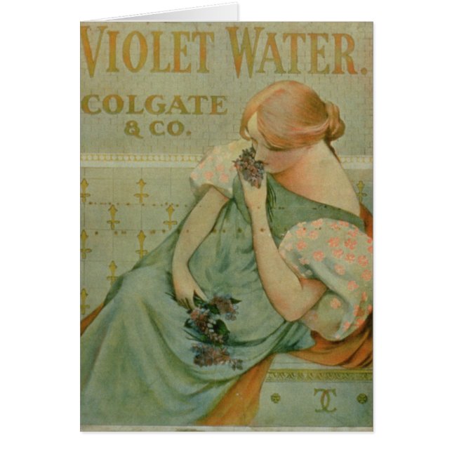 Poster adverteren "Violet Water" door Colgate & Co (Voorkant)