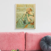 Poster adverteren "Violet Water" door Colgate & Co Canvas Afdruk (Insitu (Woonkamer))